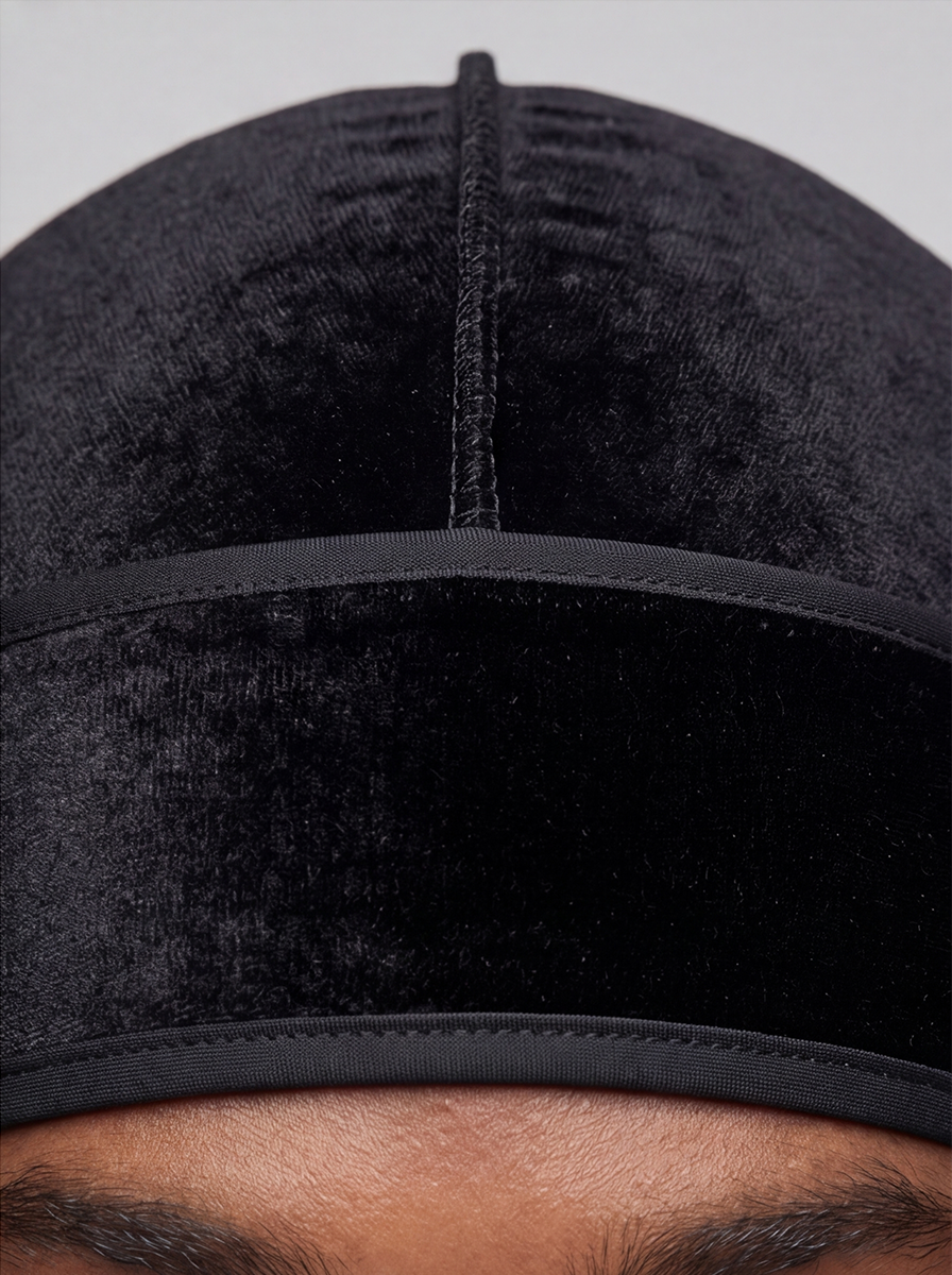 Black Velvet Durag – Saint Durag – view 6