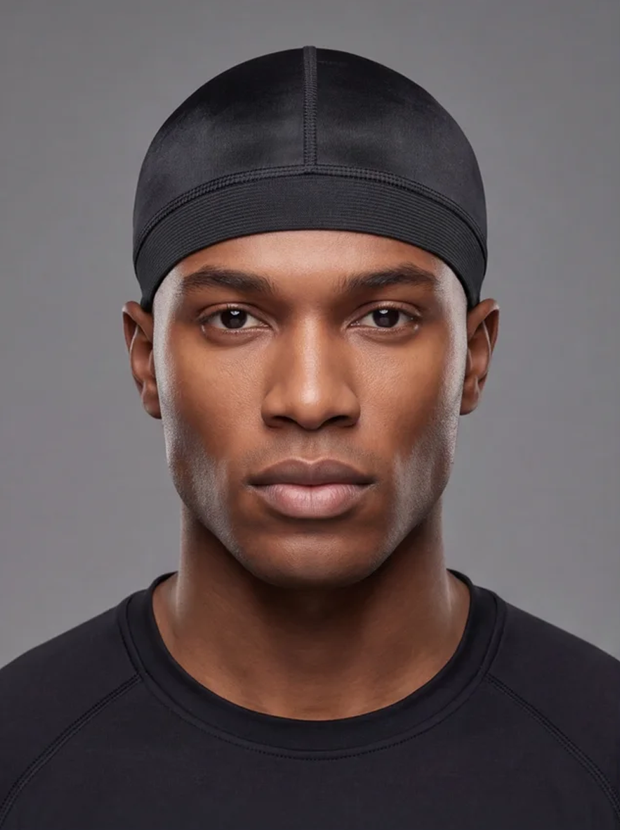 Black Wave Cap – Saint Durag – front view