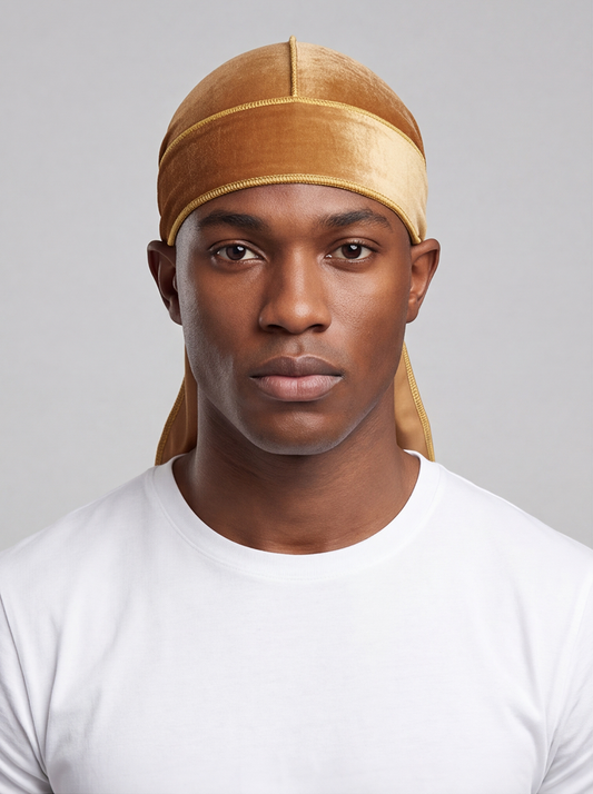 Brown Velvet Durag – Saint Durag – front view