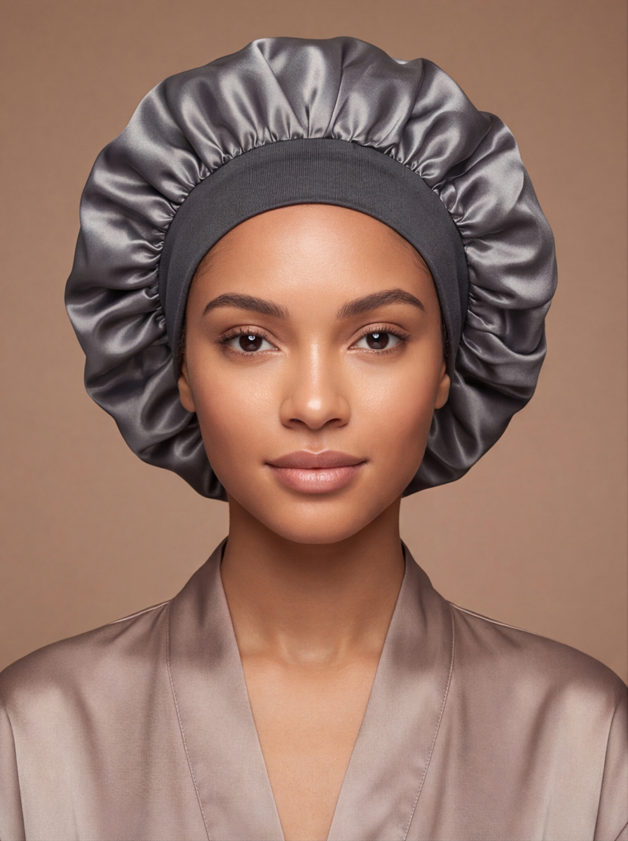 Grey Silky Bonnet – Saint Durag – front view