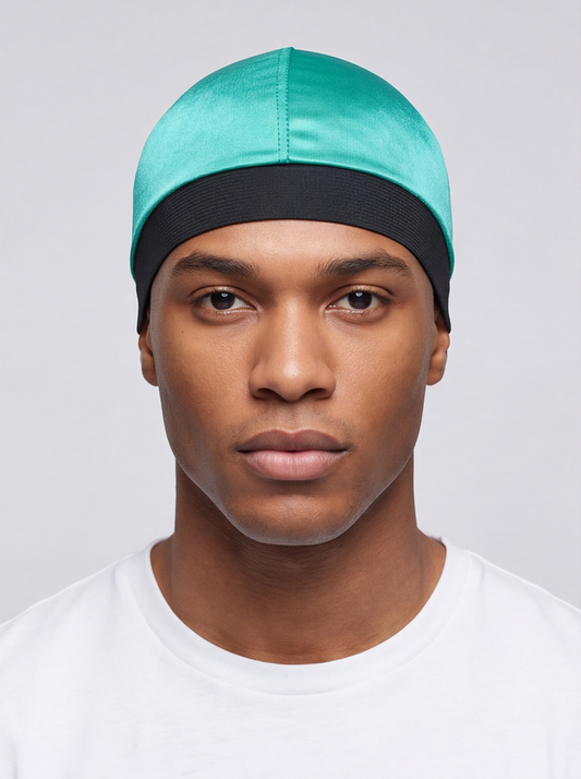 Turquoise Skull Cap – Saint Durag – front view
