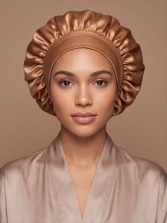 Gold Silky Bonnet – Saint Durag – front view