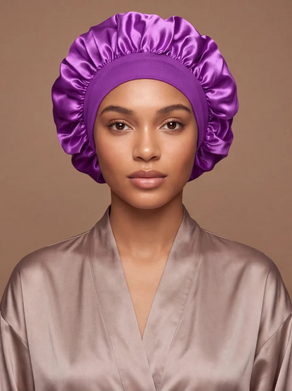 Purple Silky Bonnet – Saint Durag – front view