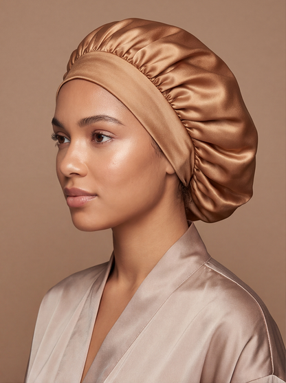 Gold Silky Bonnet – Saint Durag – side view