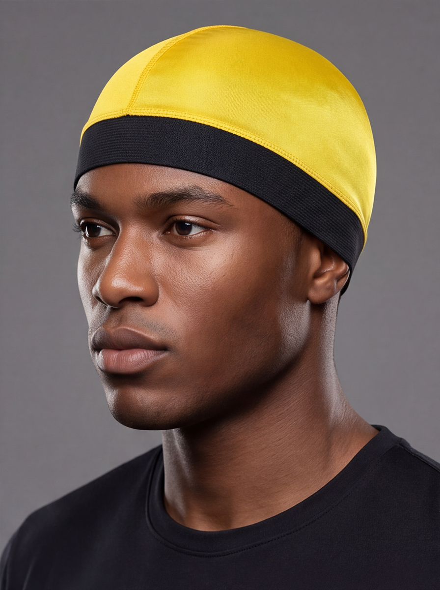 Yellow Wave Cap – Saint Durag – side view