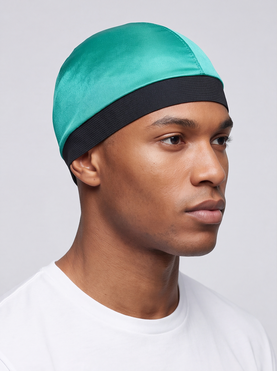 Turquoise Skull Cap – Saint Durag – side view