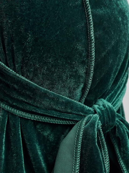 Green Velvet Durag – Saint Durag – lifestyle view