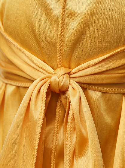 Yellow Satin Durag – Saint Durag – lifestyle view