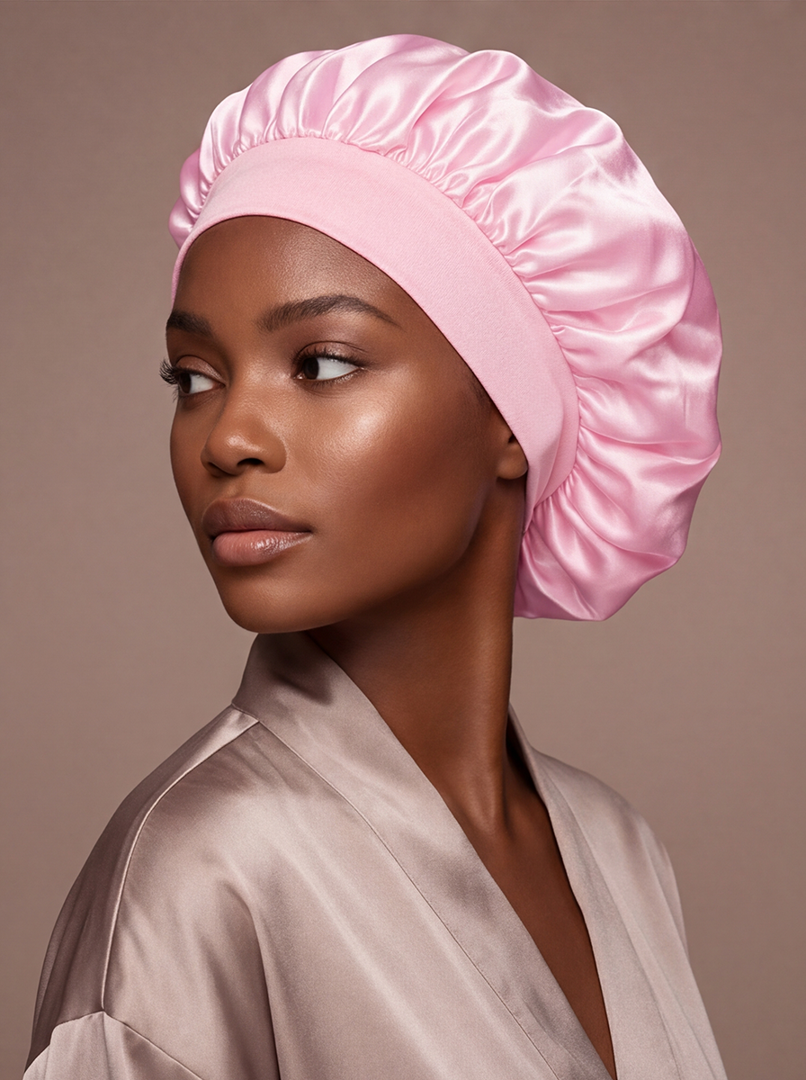 Pink Silky Bonnet – Saint Durag – detail view
