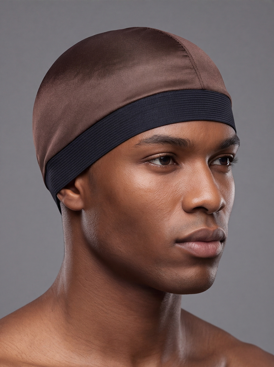 Brown Skull Cap – Saint Durag – detail view