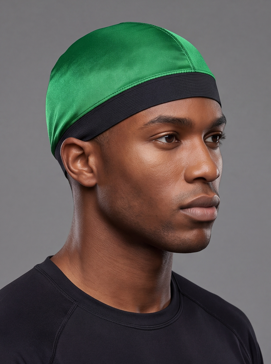 Green Skull Cap – Saint Durag – detail view