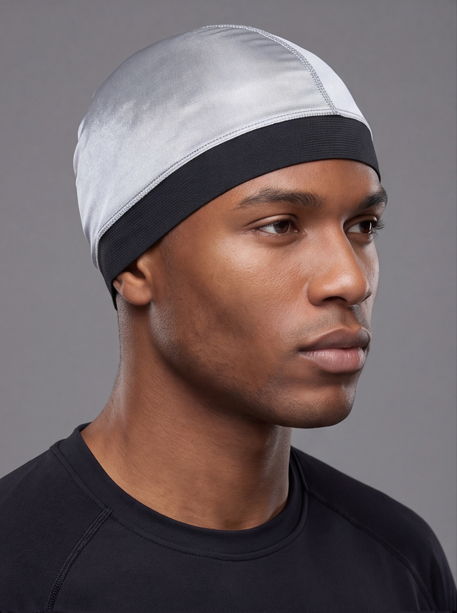 Grey Skull Cap – Saint Durag – side view