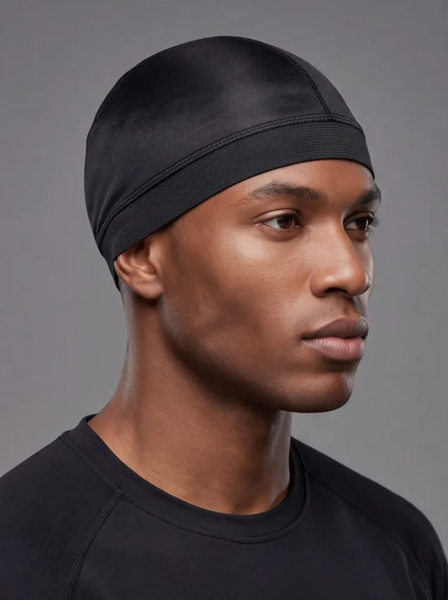 Black Wave Cap – Saint Durag – detail view
