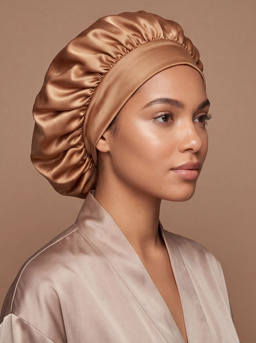 Gold Silky Bonnet – Saint Durag – detail view