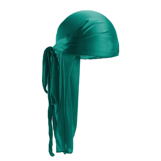 Kids Green Silky Durag – Saint Durag – front view