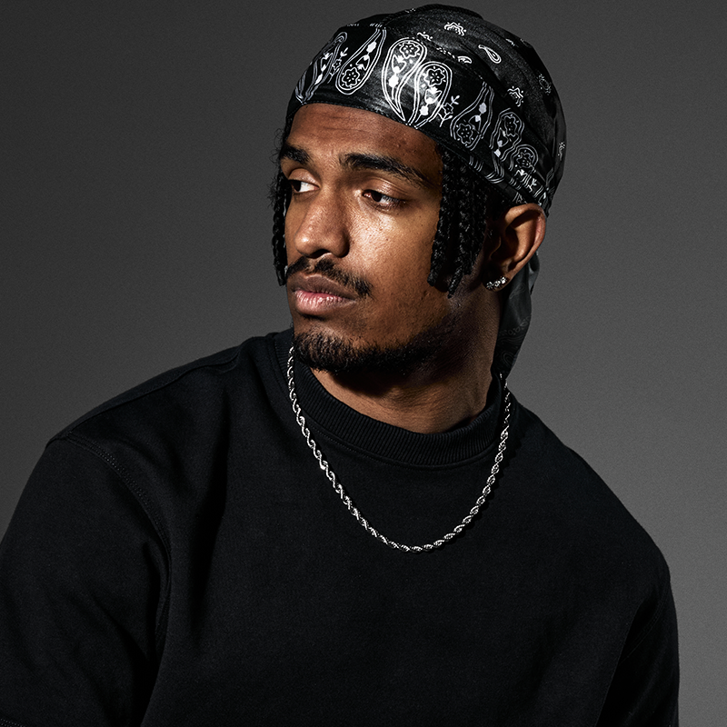 Black Paisley Durag – Saint Durag – lifestyle view
